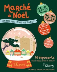 Marché de Noël
20 et 21 decembre
Clisson